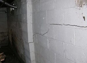 Bowing walls example from Quality Foundation Repair in Omaha