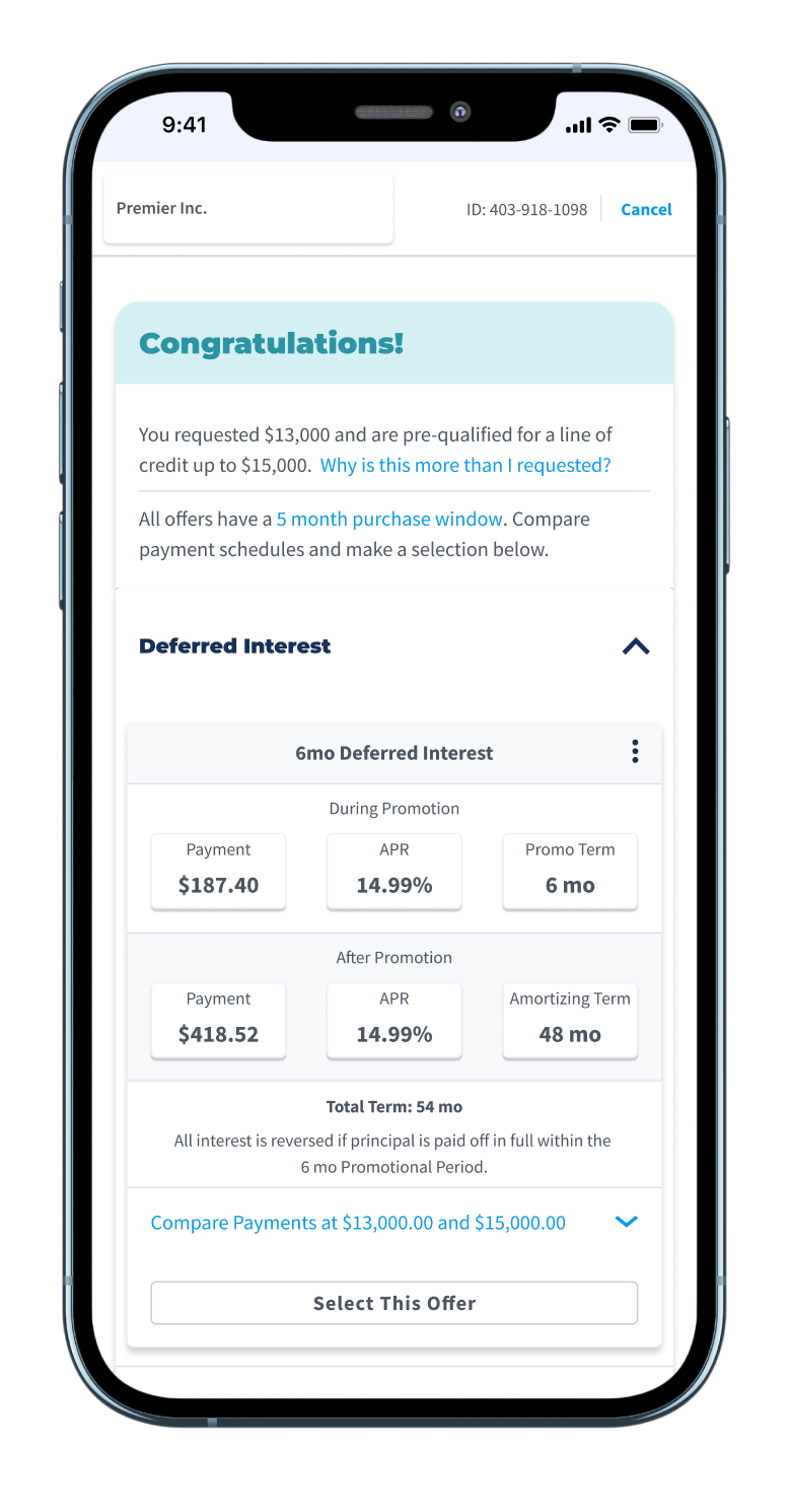 Easy to apply, user-friendly technology, no hidden fees, affordable monthly payments