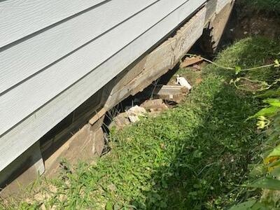 Sinking foundation photo 2